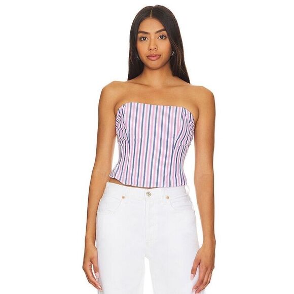 Favorite Daughter The Lanai Top in Blue & Pink NWT Size 12